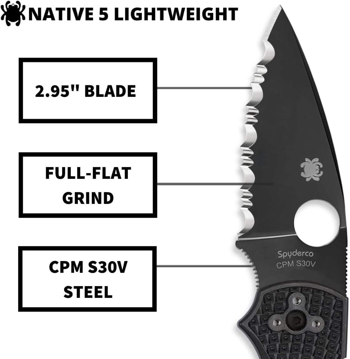 Spyderco Native 5 Folding Knife with 2.95" Blade
