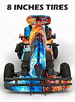 WINDHORSE Kids Electric Go-Kart 250W Motor, 36V 4Ah Battery, 20km/h Speed, 8 Inches Tires, Steel Alloy Frame, Reverse Button, LED Wheels, 35-Min Ride Time, 4 Wheel Racer Car For Kids, Ride On Toy