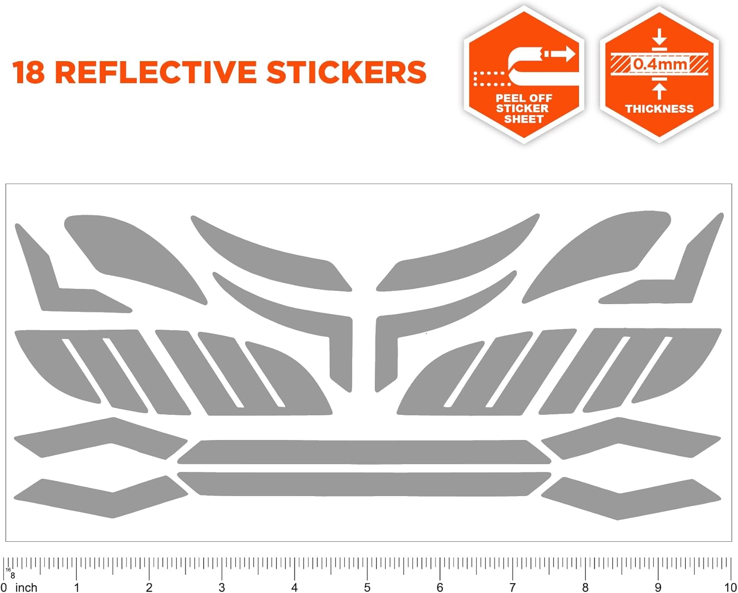 Ergodyne Skullerz 8961 Reflective Hard Hat Sticker Kit