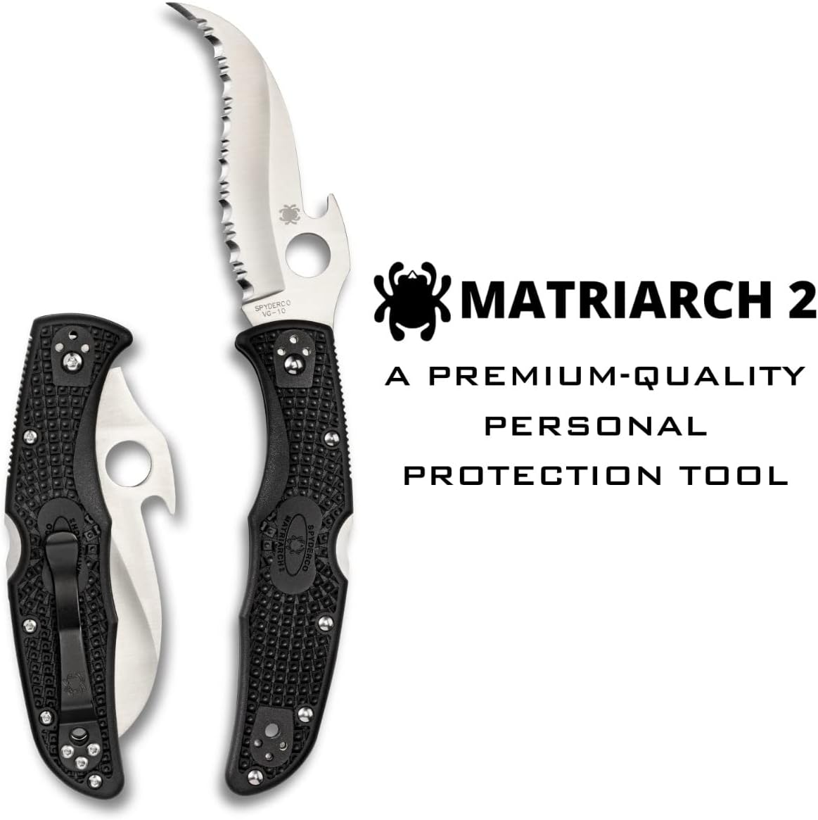 SPYDERCO Matriarch 2 Folding Knife with Emerson Opener