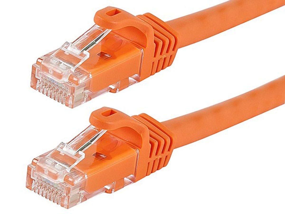 Monoprice Cat6 Flexboot Ethernet Patch Cable UTP 24AWG 550MHz Snagless RJ45