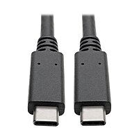 Tripp Lite USB C Cable w/ 5A Rating 20V (100W) 10 Gbps M/M USB 3.1 Gen 2 USB Type C USB-C USB Type-C 3ft 3' (U420-003-G2-5A)
