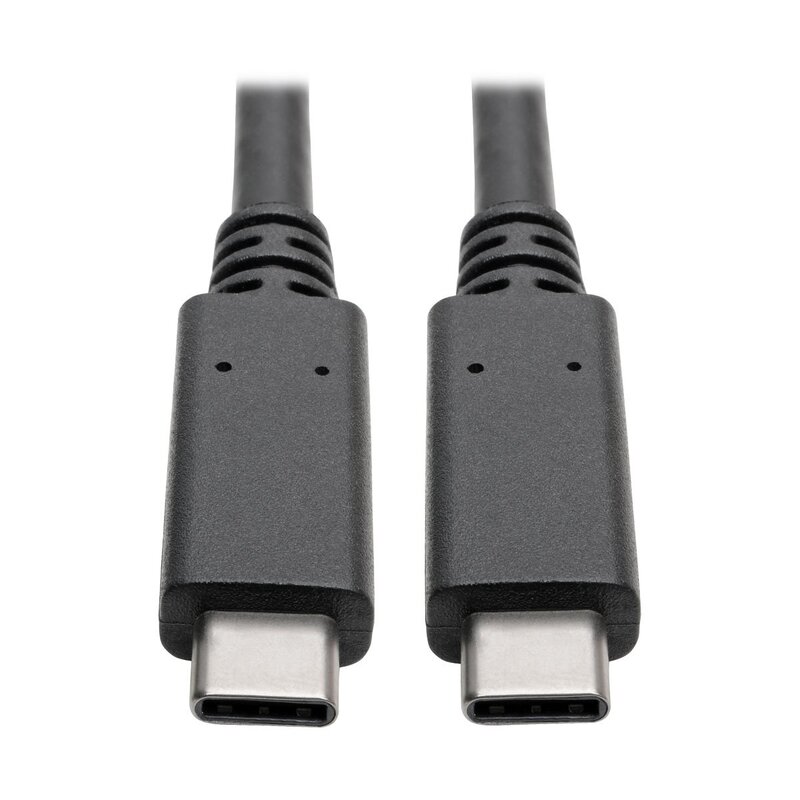 Tripp Lite USB C Cable w/ 5A Rating 20V (100W) 10 Gbps M/M USB 3.1 Gen 2 USB Type C USB-C USB Type-C 3ft 3' (U420-003-G2-5A)