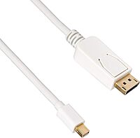 Unirise USA, LLC 6ft Mini Displayport to Displayport Cable, Male - Male, 32 Awg (MDPDP-06F-MM)