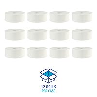 Boardwalk 6100 JRT Bath Tissue, Jumbo, Two-Ply, 1000 ft, White (Case of 12)