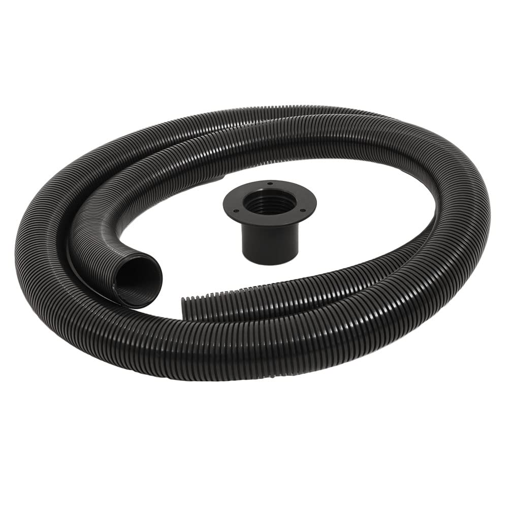 Trident Marine 10' Black Stern Flex Hose w/Transom Flange
