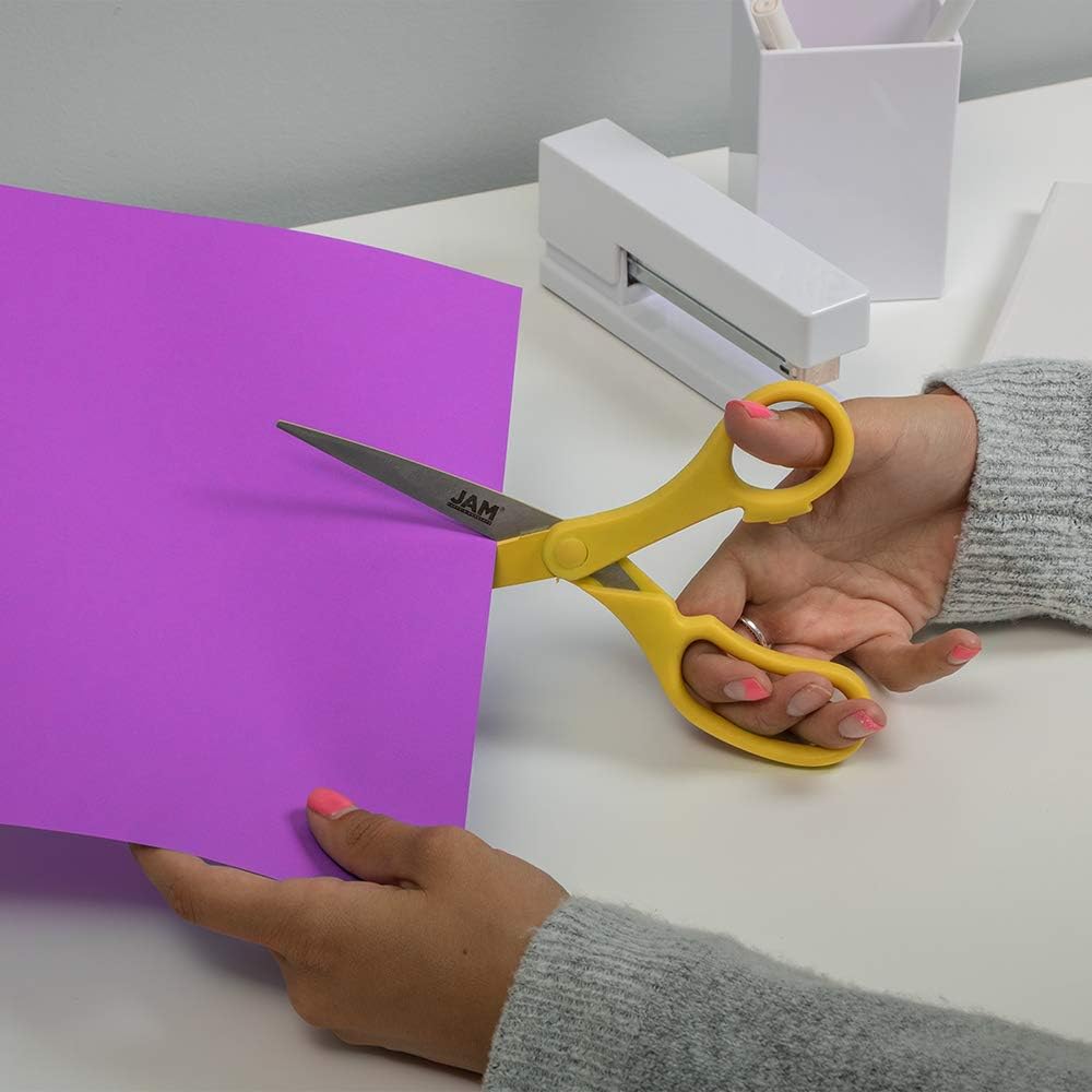 JAM PAPER Precision Scissors - 8 Inch Stainless Steel Blades