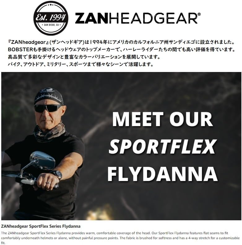 ZANheadgear Flydanna 6-Panel Bandanna Headwrap