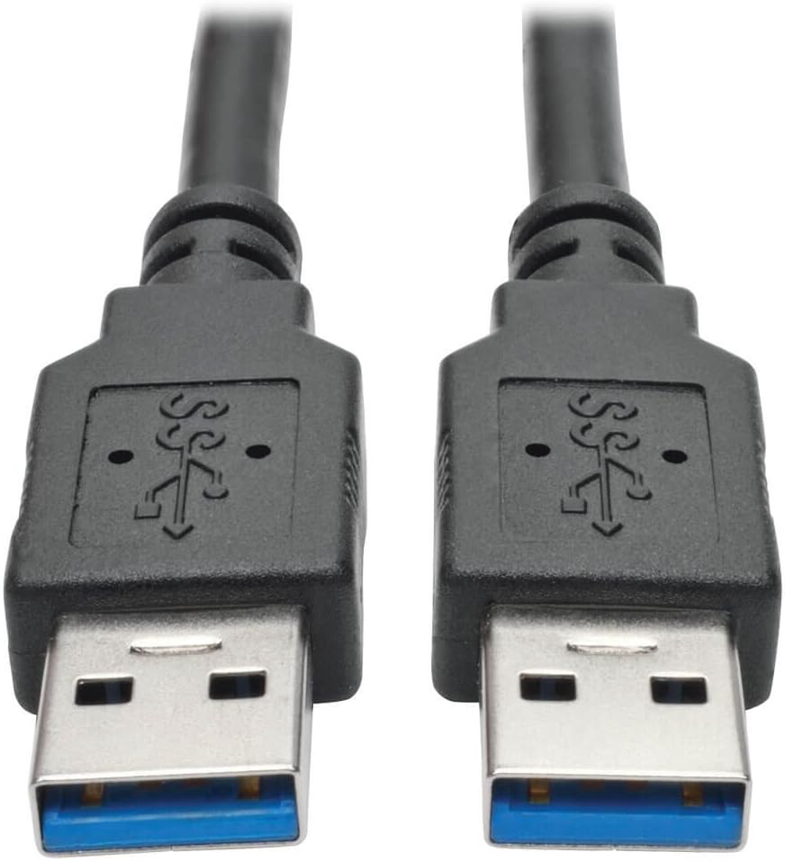 Tripp Lite USB 3.0 SuperSpeed (A/A) Cable, 28/24 AWG, 5 Gbps, USB Type-A to Type-A, Black