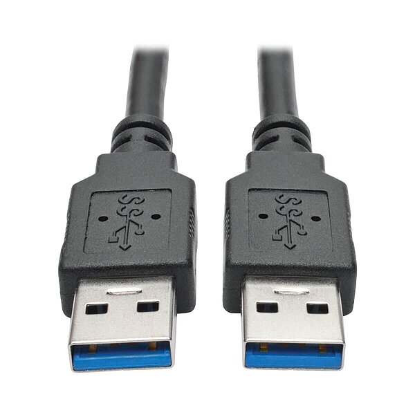 Tripp Lite USB 3.0 SuperSpeed (A/A) Cable, 28/24 AWG, 5 Gbps, USB Type-A to Type-A, Black