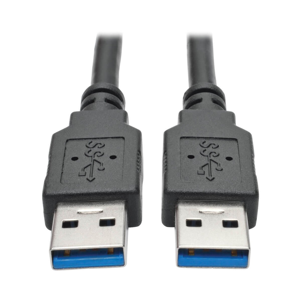 Tripp Lite USB 3.0 SuperSpeed (A/A) Cable, 28/24 AWG, 5 Gbps, USB Type-A to Type-A, Black
