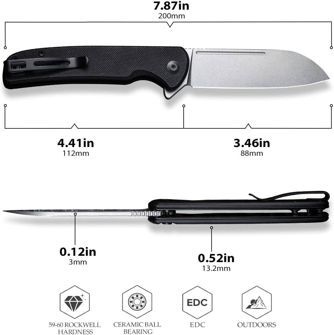 CIVIVI Chevalier Folding Pocket Knife