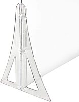 Azar Displays Protective Sneeze Guard for Counter and Desk - Portable Plexiglass Barrier (Pack of 2)