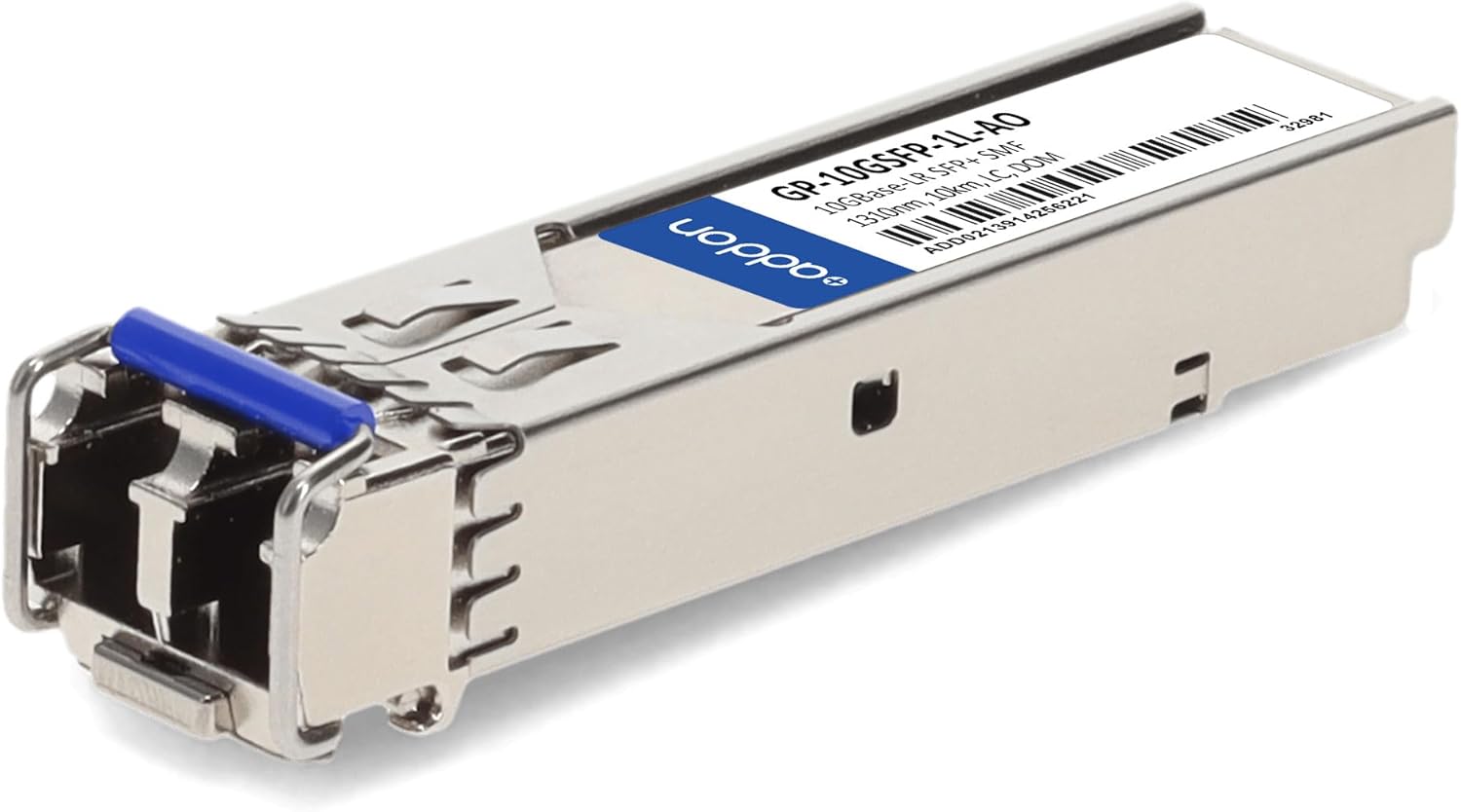 ADDON GP-10GSFP-1L Compatible TAA 10GBASE-LR SFP+ Transceiver (1310nm, 10km, LC, DOM)
