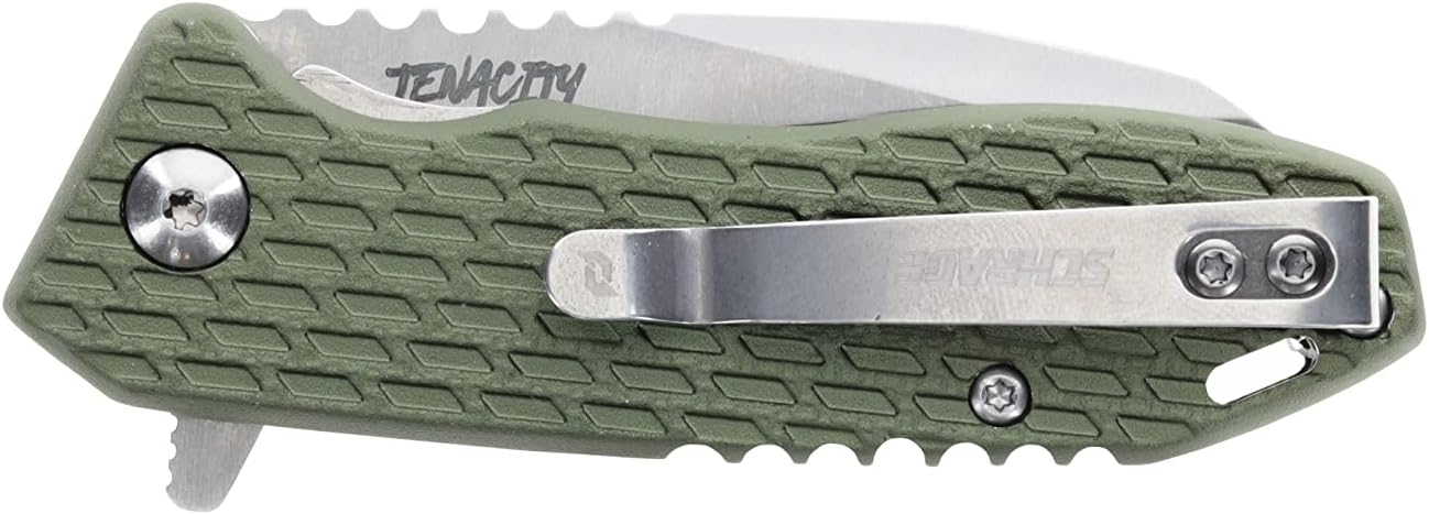Schrade Delta Class Tenacity Folder 6in with 2.5in AUS-10 Steel Blade and Aluminum Handle for EDC