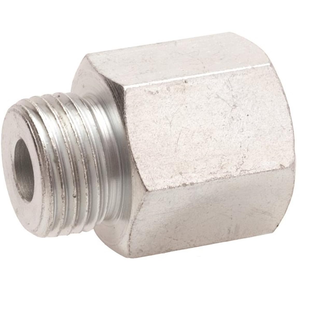 Alemite 305859 Adapter, 1/8" Female NPTF x 7/16-27 NS-2(m),Silver