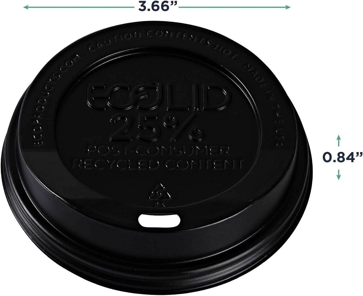 Eco-Products EcoLid Hot Cup Lids, Fits 10-20 oz
