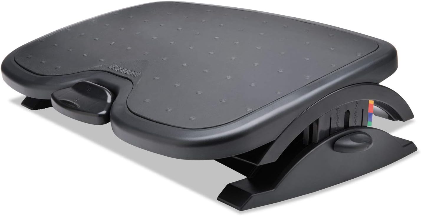 Kensington SoleMate Plus Adjustable Footrest with SmartFit System - Black