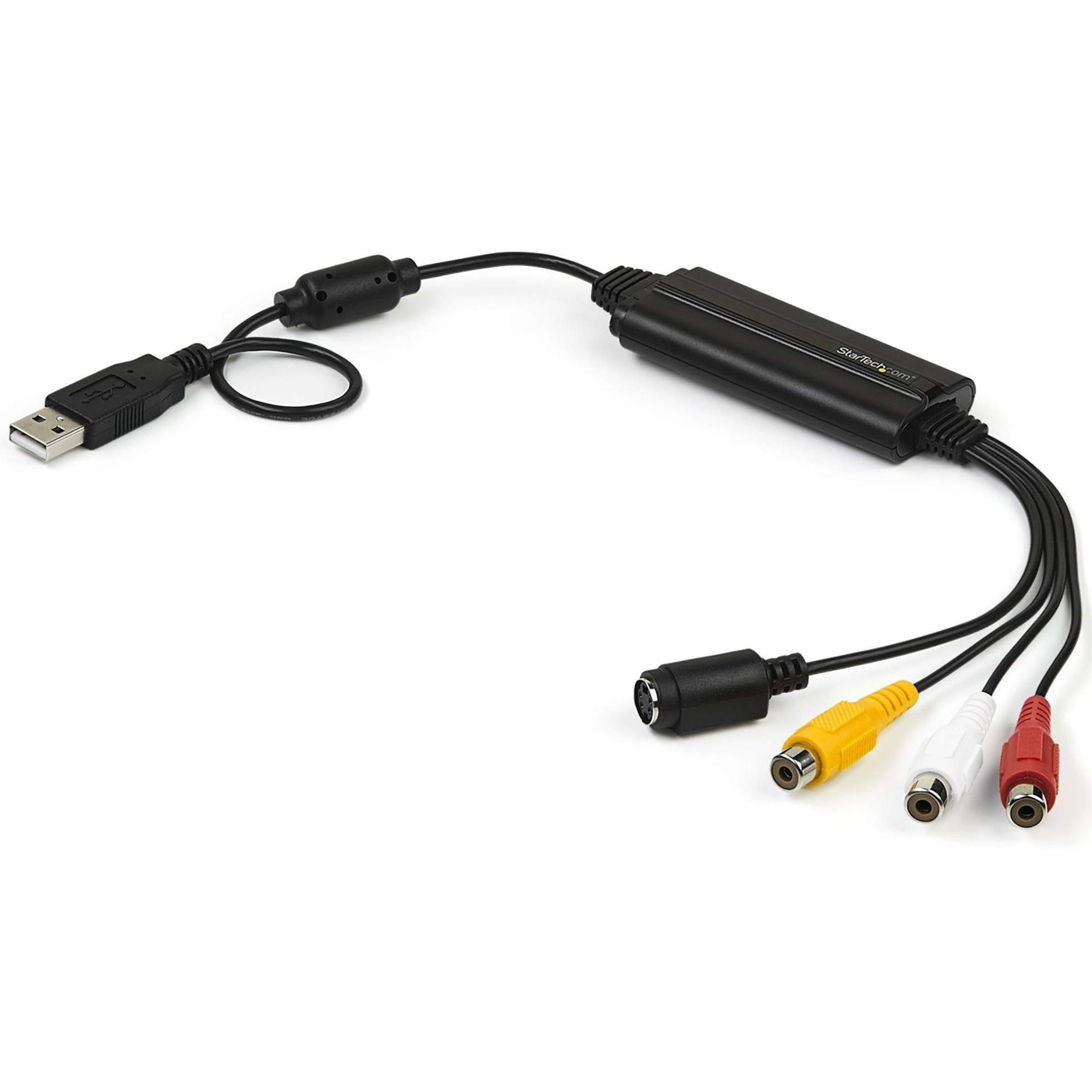 StarTech.com USB Video Capture Adapter Cable - S-Video/Composite to USB 2.0 SD Video Capture Device Cable - Twain Support