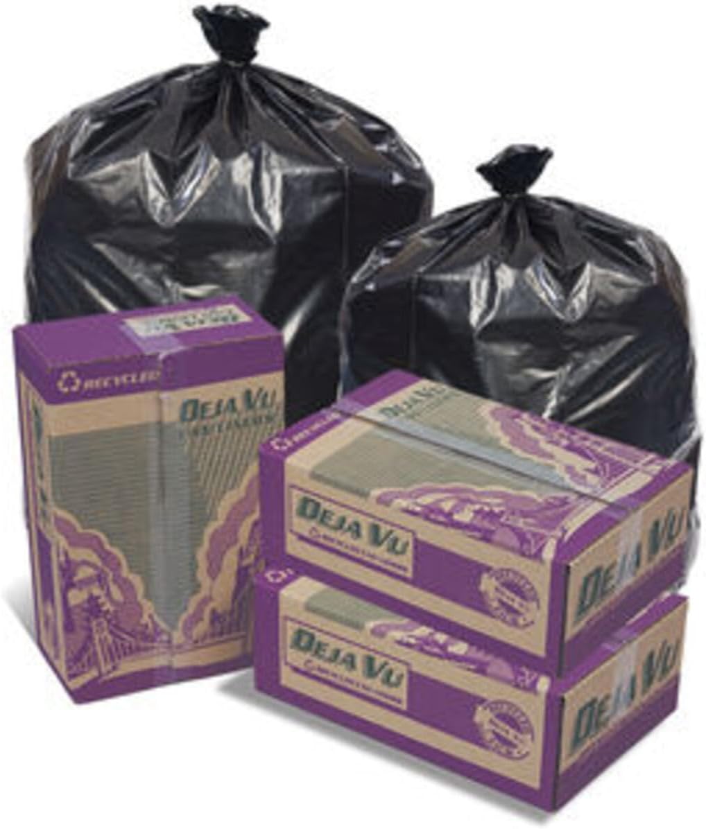 Pitt Plastics Repro Can Liners, 56 Gallon, Black, Pack Of 100 Liners