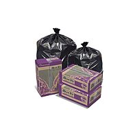 Pitt Plastics Repro Can Liners, 56 Gallon, Black, Pack Of 100 Liners