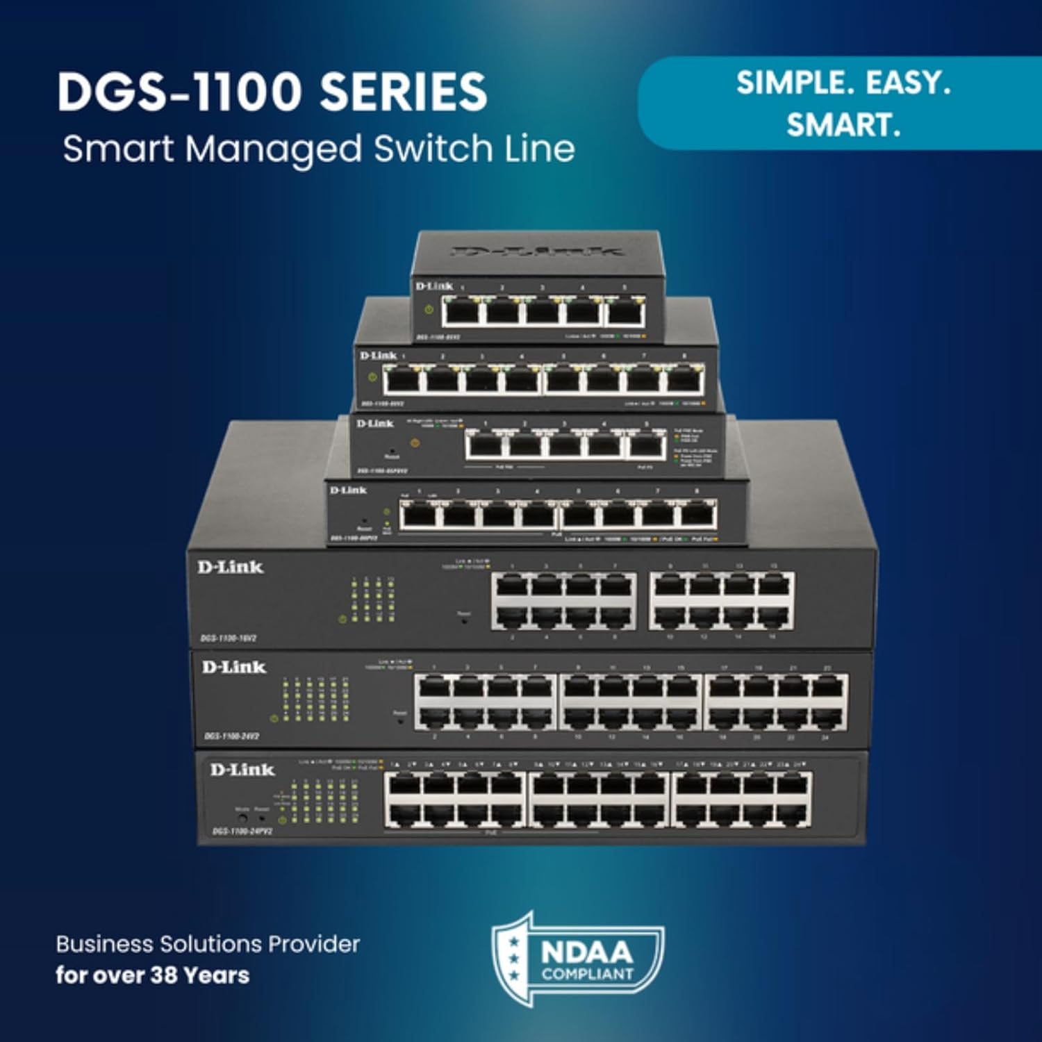 D-Link DGS-1100 Series Smart Managed Gigabit Switches