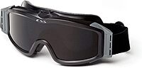 Ess Clear/Smoke Gray Tactical Goggles, Anti-Fog, Scratch-Resistant, Asian-Fit