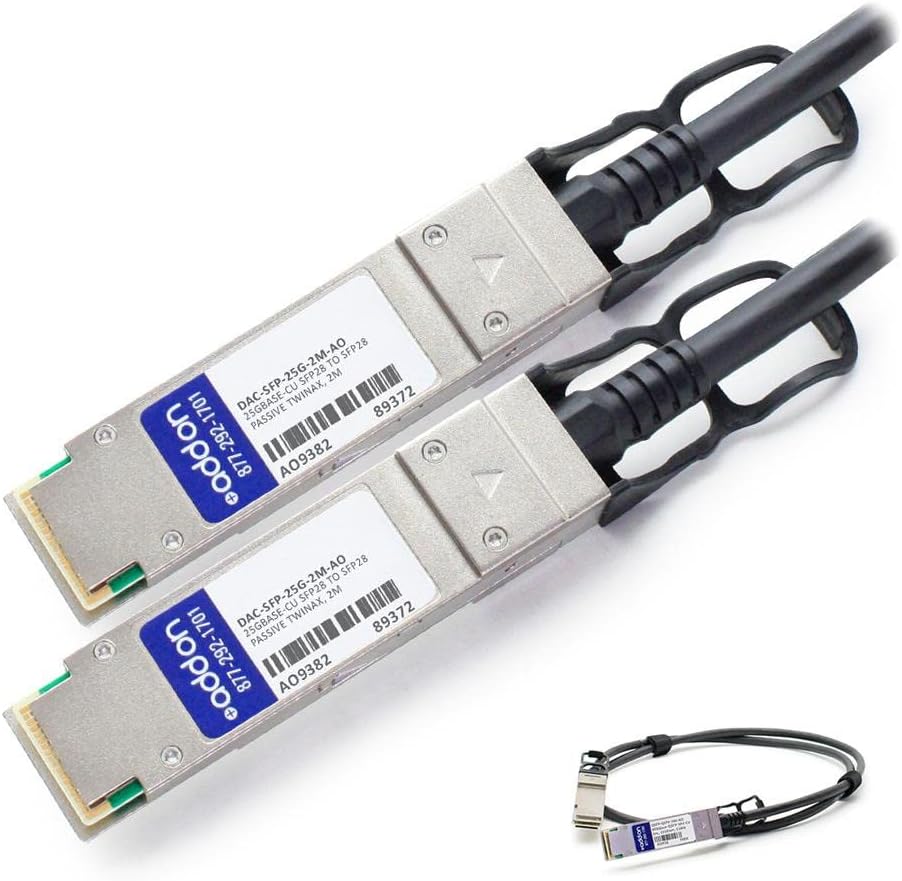 Add On DAC-SFP-25G-2M-AO 25Gbase-Cu Direct Attach Cable - SFP28 to SFP28-6.6 ft - Twinaxial - Passive