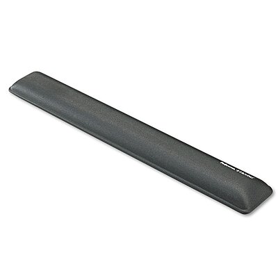 Fellowes Gel Wrist Rest with Microban Product Protection, Graphite (9175301)