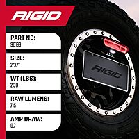 Rigid Industries 90133 Chase Tail Light - Red