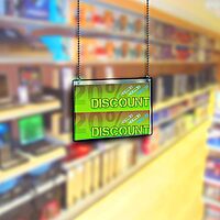 Azar Displays Hanging Poster Frames, Clear Acrylic, Ceiling-Mount