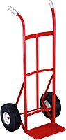 Milwaukee Hand Trucks 40132 Dual Handle Truck with 10-Inch Puncture Proof Tires and Steel Hub