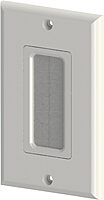 DataComm 45-0018-WH Decor Brush Plate - 1-gang - White