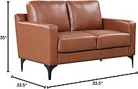 SERTA Florence Faux Leather Sofa & Loveseat