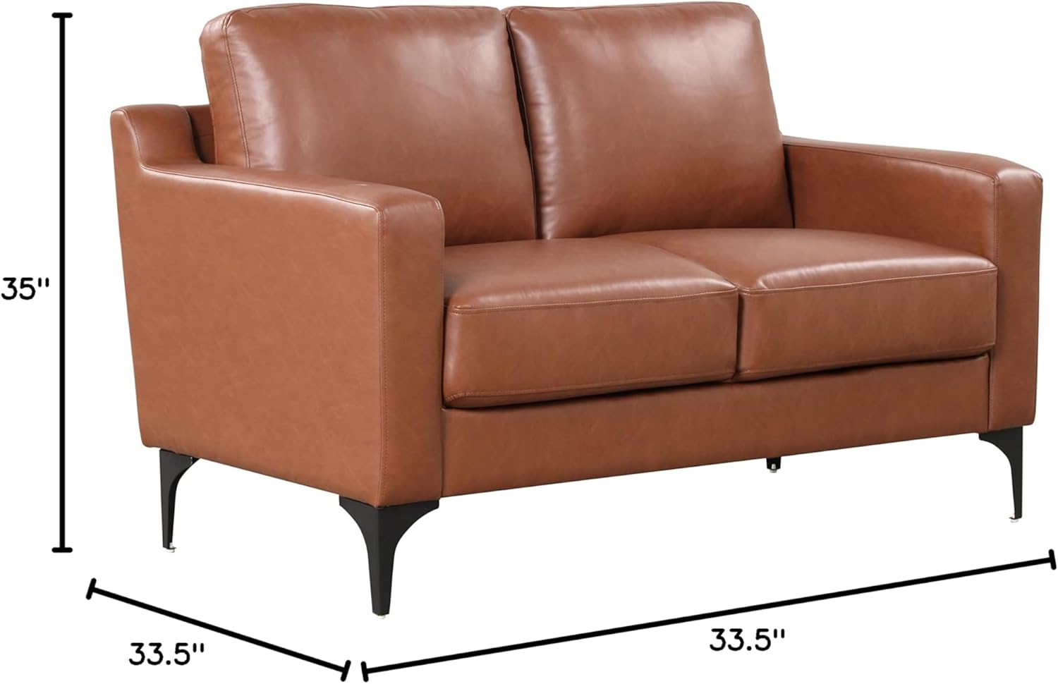 SERTA Florence Faux Leather Sofa & Loveseat