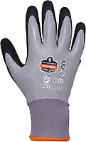 Ergodyne ProFlex 7501 Coated Waterproof Winter Work Gloves, Sandy Nitrile Coated Palms, Thermal Fleece Lining, Gray X-Large (1 pair)
