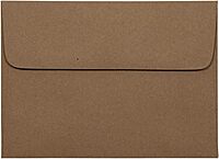 JAM PAPER Booklet Invitation Envelopes, Brown Kraft, Recycled
