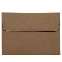JAM PAPER Booklet Invitation Envelopes, Brown Kraft, Recycled