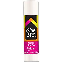 Avery Glue Stic - Washable, Non-Toxic Glue Sticks for Classroom, Crafting, and Office Use, 1.27 oz., Pack of 6