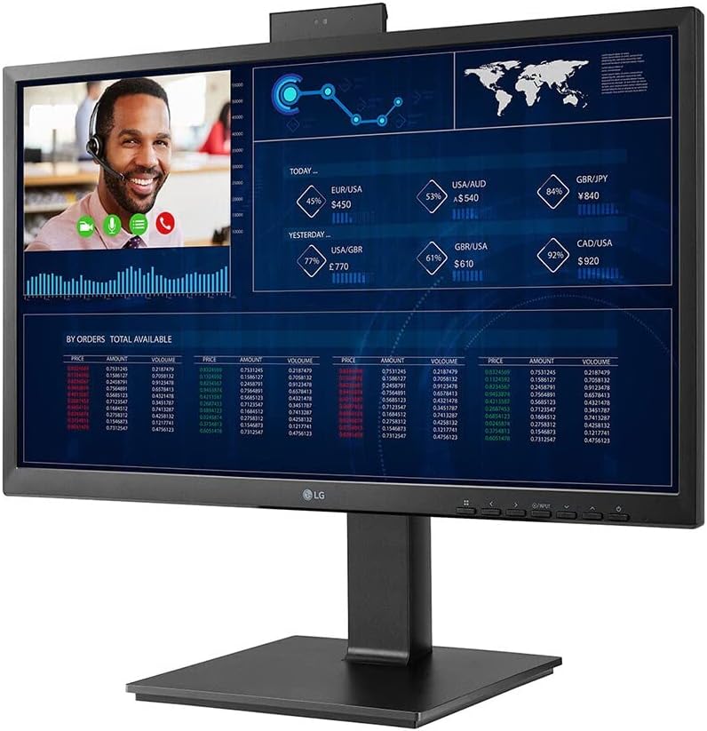 LG 24CQ650N-6N 24" 23.8-inch FHD All-in-One Thin Client with Pop-up Webcam Non OS