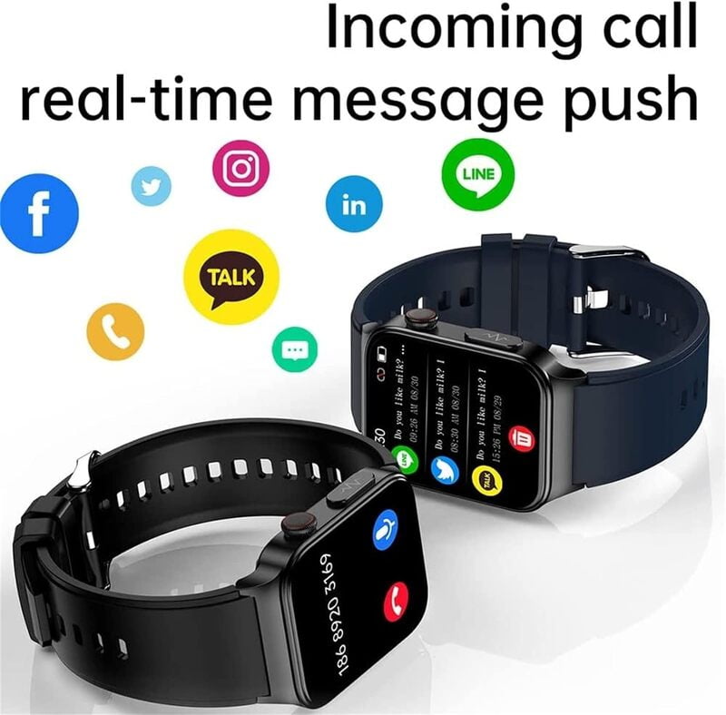 Reloj Inteligente De Glucosa En Sangre ECG+PPG HRV