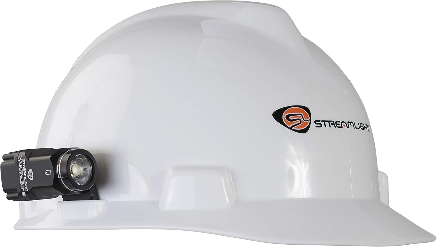 Streamlight 69333 Vantage II 350-Lumen Industrial Hard Hat Mount Light with Blue LED Tail Light, Black