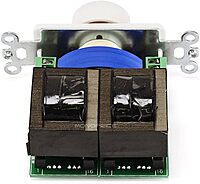 Monoprice Rotary Wall-Plate Speaker Volume Controller, Single-Gang, White