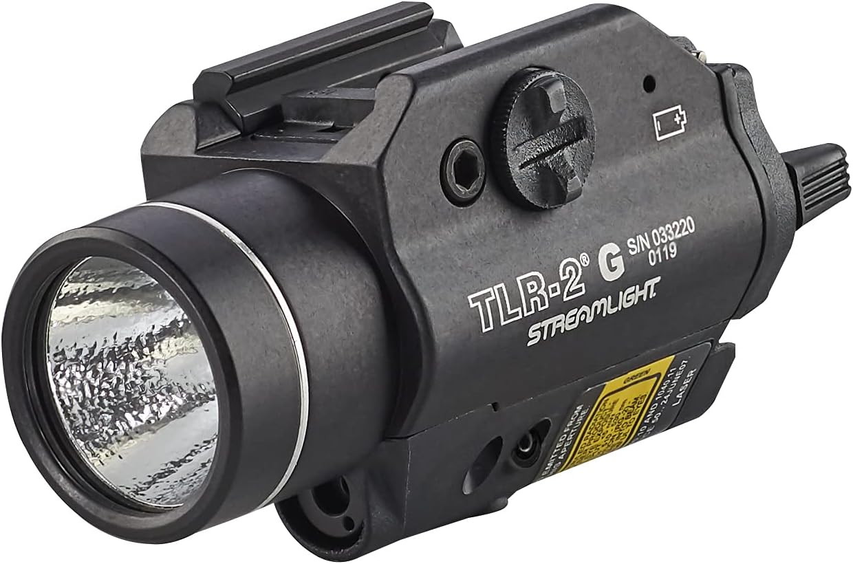 Streamlight 69250 TLR-2G 300-Lumen Rail-Mounted Tactical Weapon Light with Integrated Green Aiming Laser Includes Key Kit