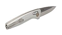 SOG ONE ZERO AU / 3.1" DROP POINT BLADE/BOX/SILVER + CHROME