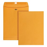 Office Depot® Brand Clasp Envelopes, 9" x 12", Brown, Box Of 100