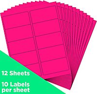 JAM PAPER Mailing Address Labels - Self-Adhesive Rectangular