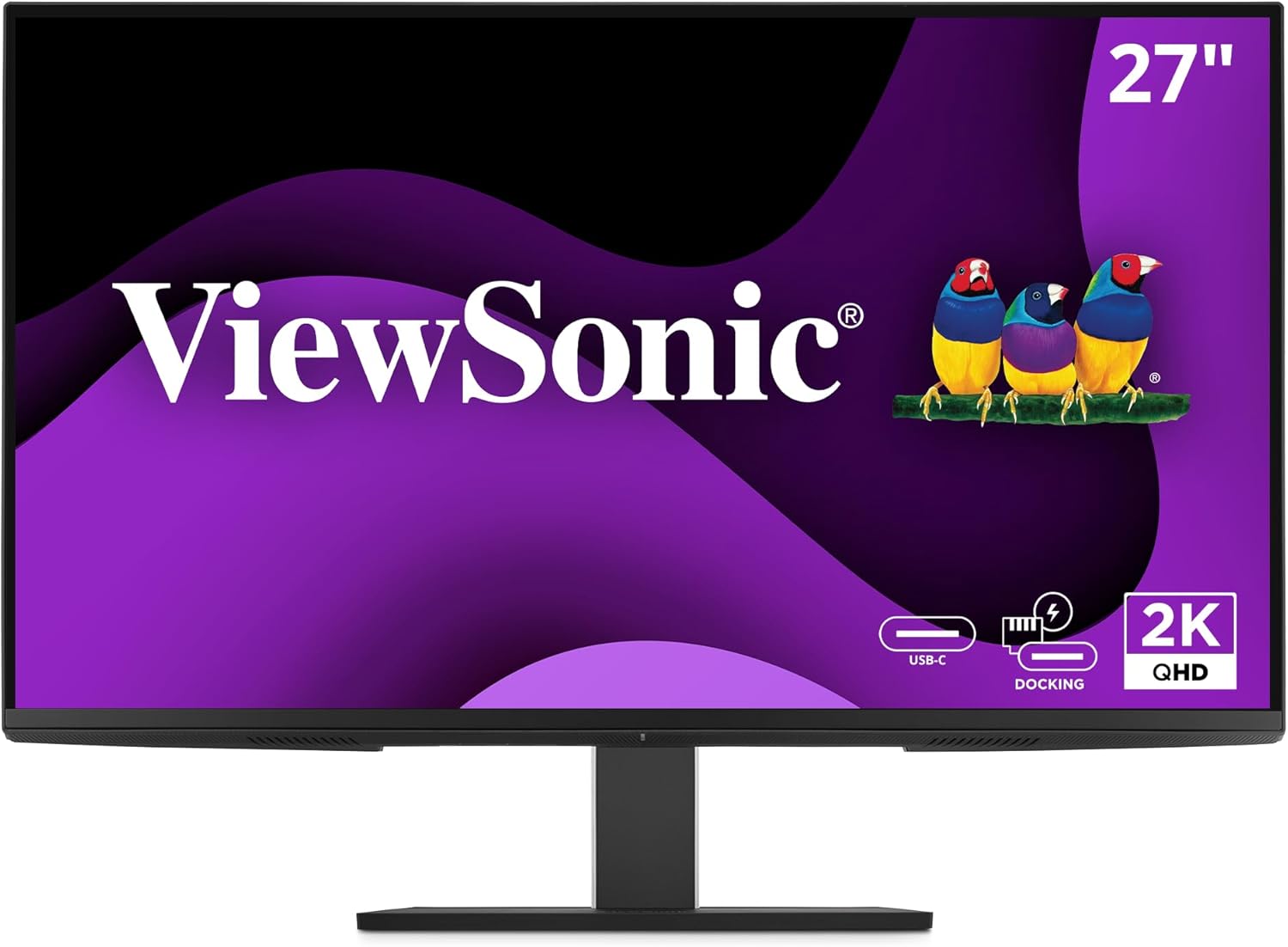 VIEWSONIC USB-C Docking Monitor with 100W, 5-Port USB Hub, HDMI & DisplayPort (Daisy Chain)