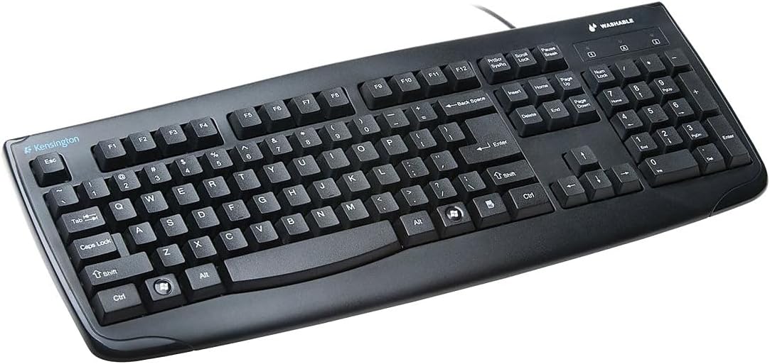 Kensington Pro Fit Washable Wired Keyboard and Mouse