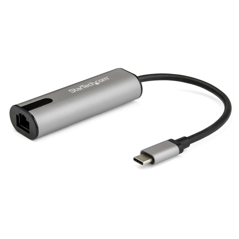 StarTech.com 2.5GbE USB C to Ethernet Adapter NBASE-T NIC - USB 3.0 Type C 2.5/1 Gigabit/100 Mbps Multi Speed Network/USB